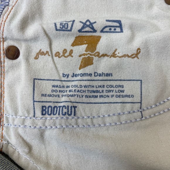 7 For All Mankind Bootcut Jeans Light Wash Denim Women Size 31 - Picture 5 of 13